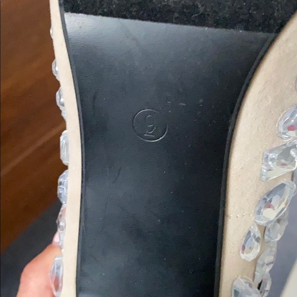 Liliana Rhinestone Nude Pointed Toe Pumps - Picture 5 of 5